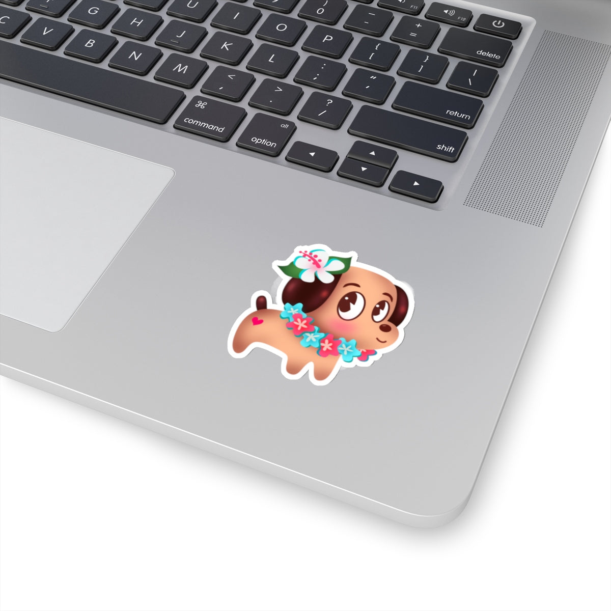 Tropical Island Doggy • Kiss-Cut Sticker