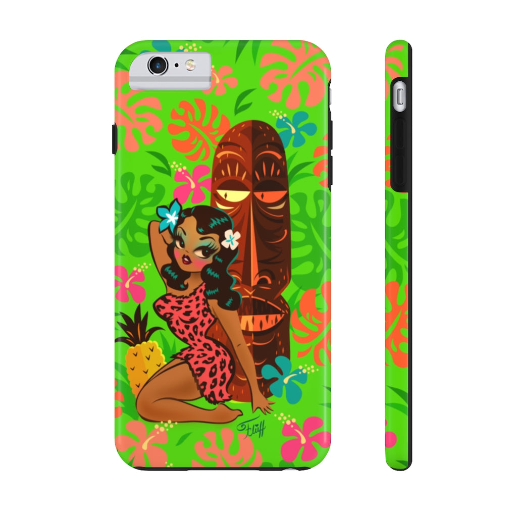 Tiki Temptress in Pink Leopard Print • Phone Case