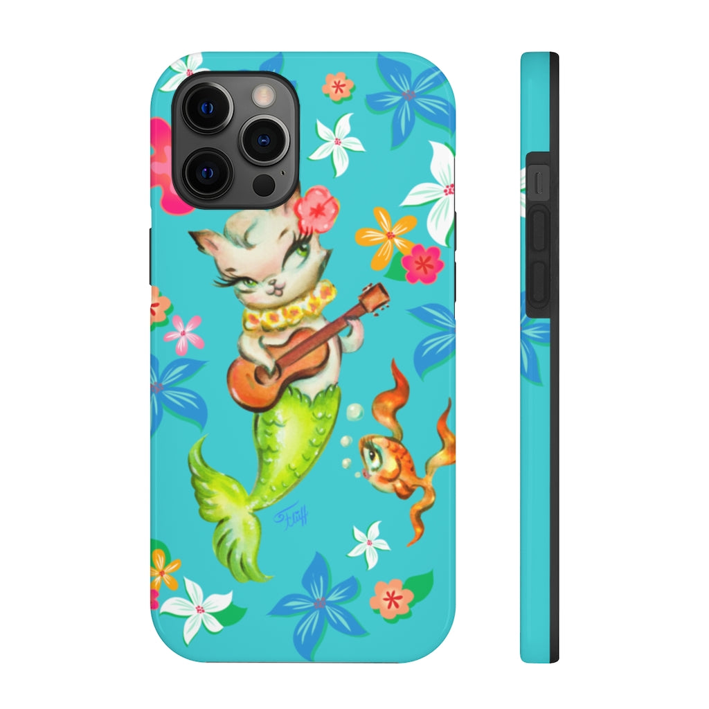 Merkitten with Ukelele • Phone Cases