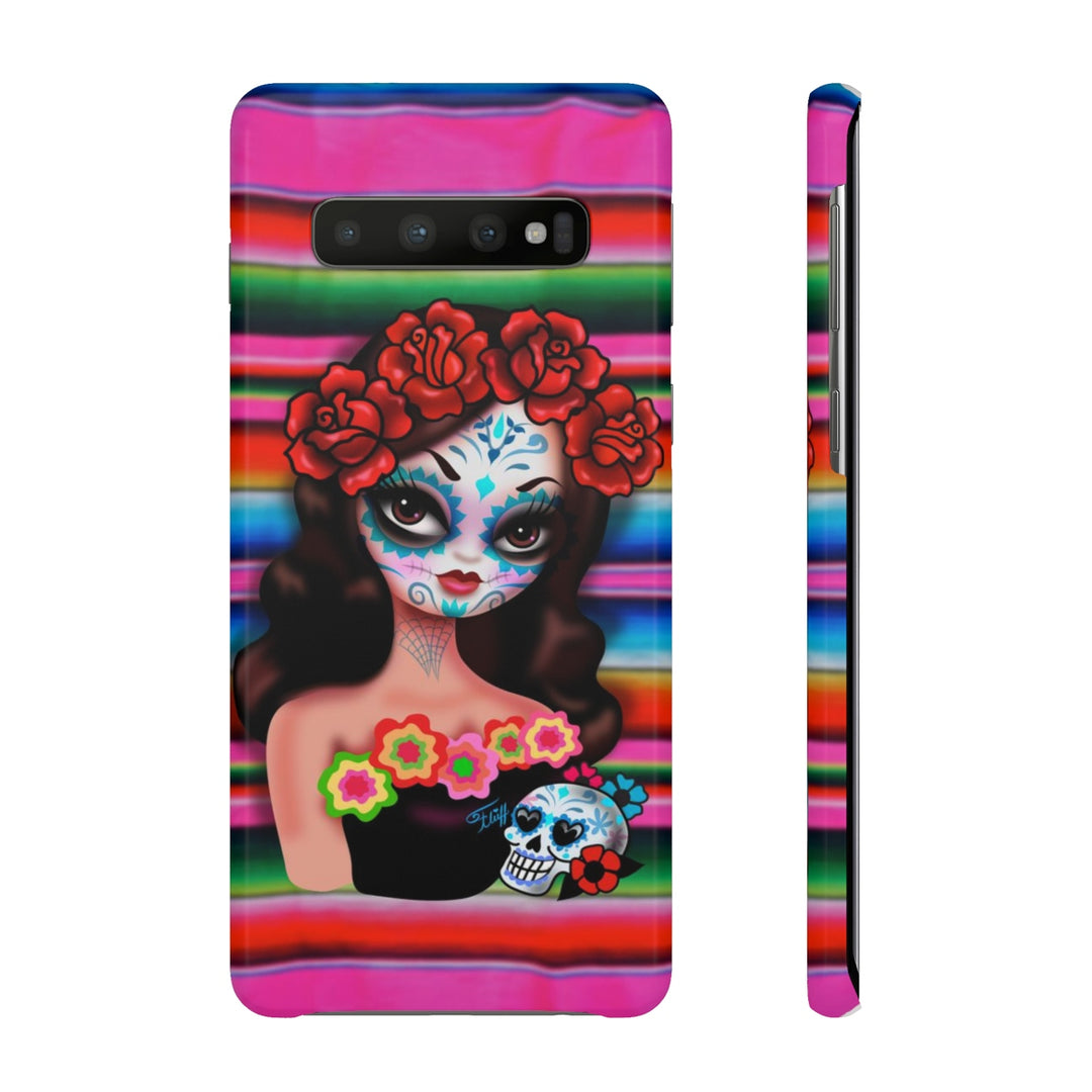 Day of the Dead Girl on Sarape • Samsung Galaxy Phone Case