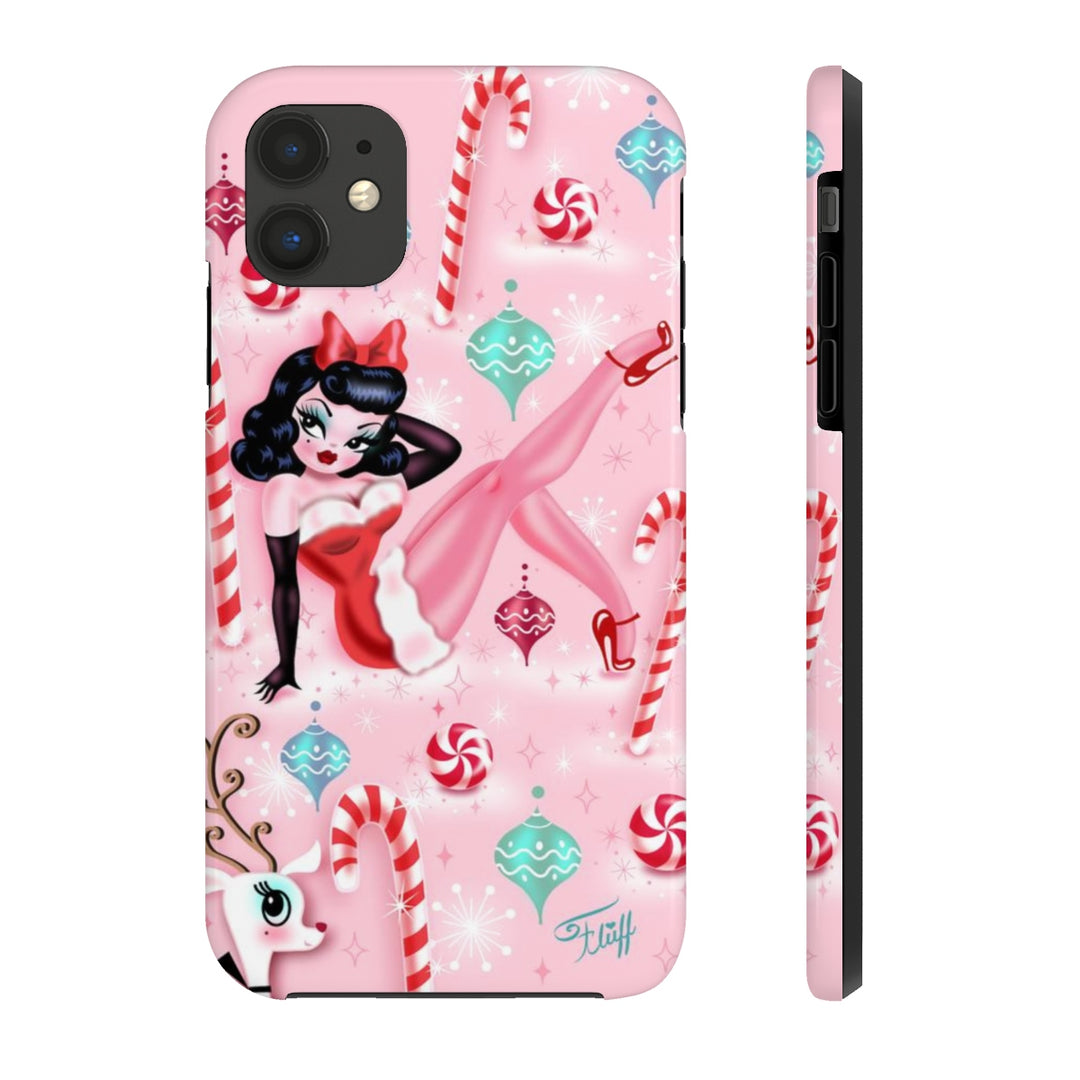 Christmas Pinup Girl • Phone Case