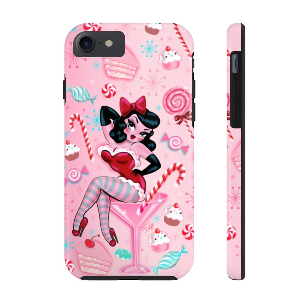 Candy Cane Martini Girl • Case Mate Tough Phone Cases