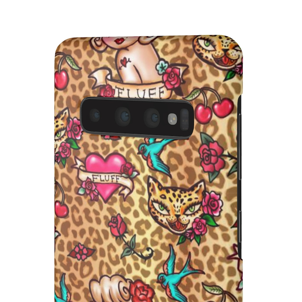 Lady Leopard Tattoo Flash • Samsung Galaxy Phone Case