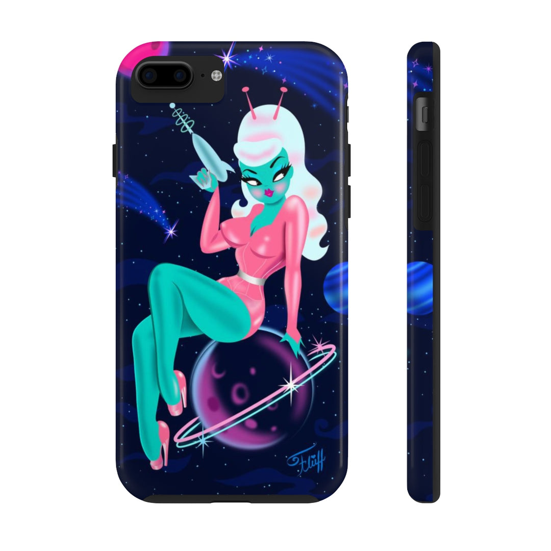 Alien Girl on Saturn • Phone Case