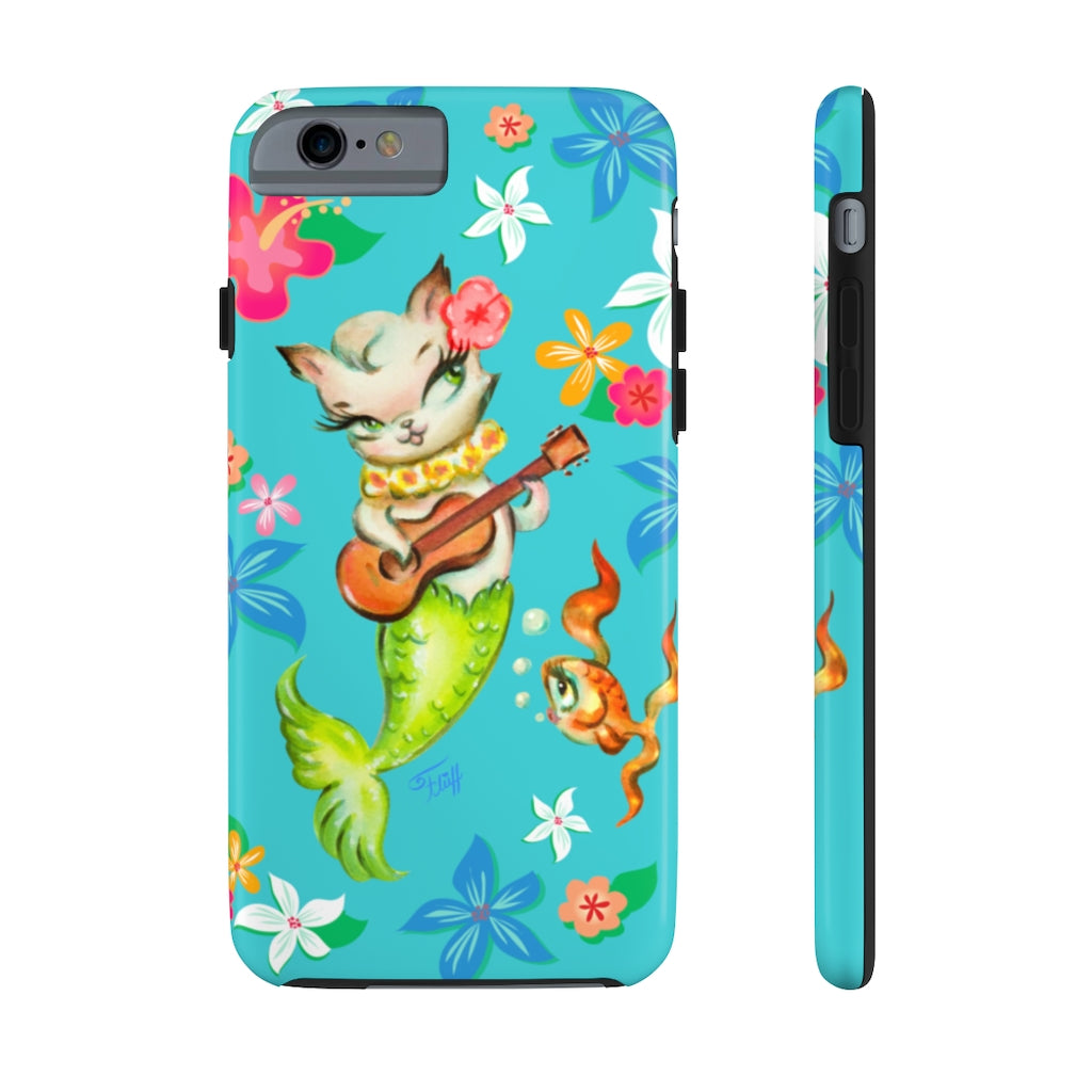 Merkitten with Ukelele • Phone Cases