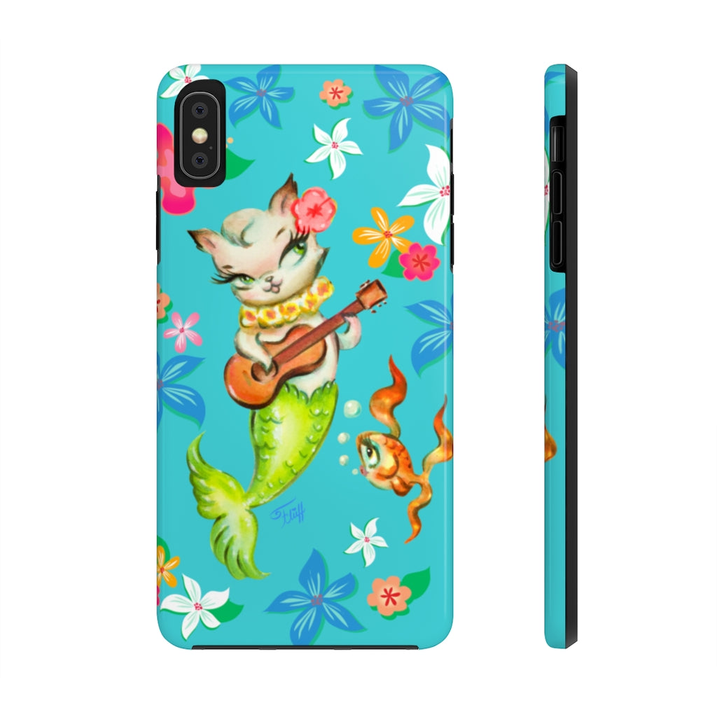 Merkitten with Ukelele • Phone Cases