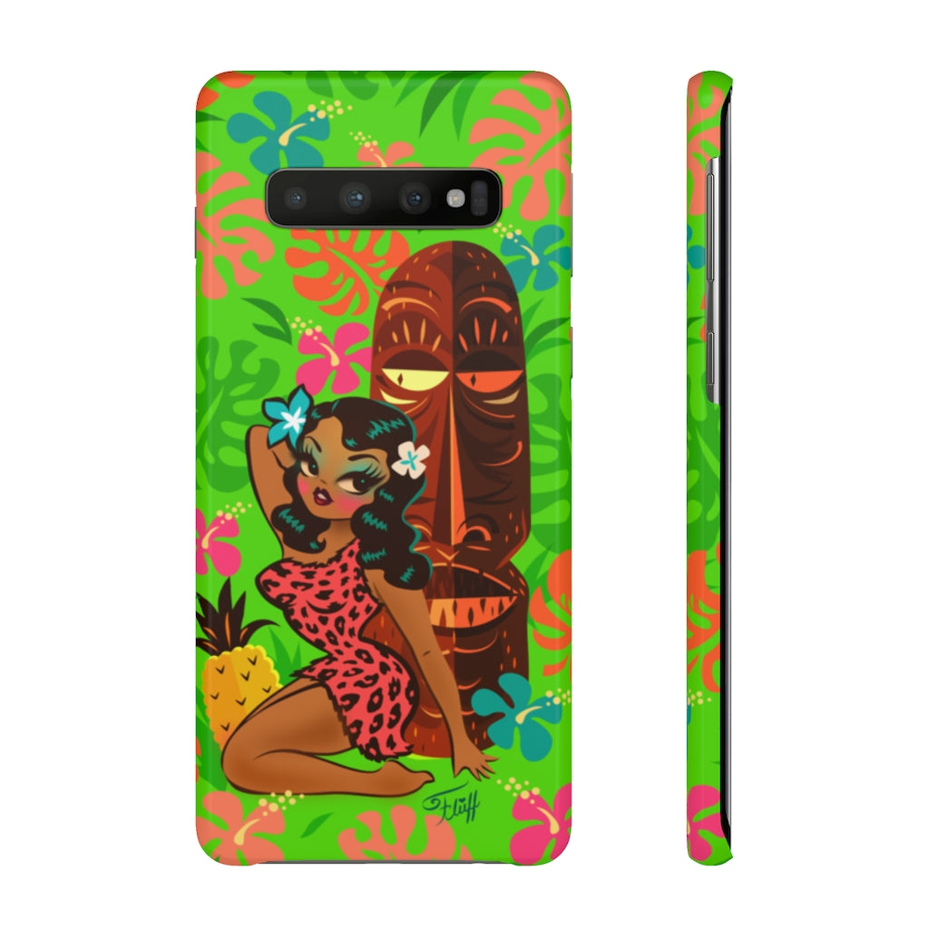 Tiki Temptress in Pink Leopard Print • Samsung Galaxy Phone Case