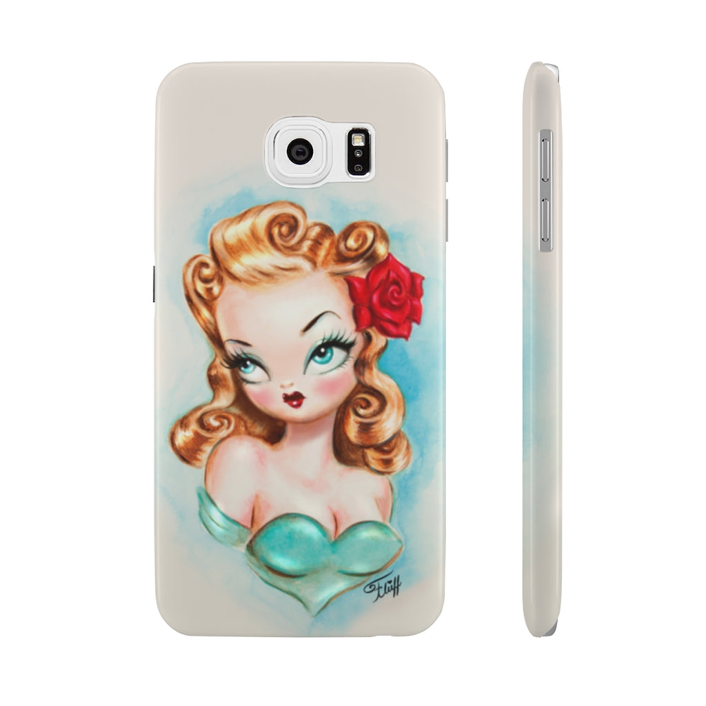 Rockabilly Babydoll Blonde • Case Mate Slim Phone Case