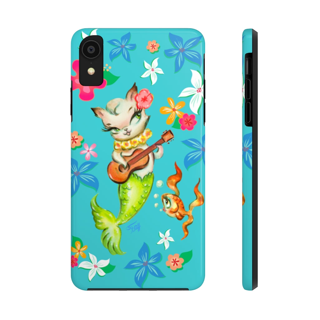 Merkitten with Ukelele • Phone Cases