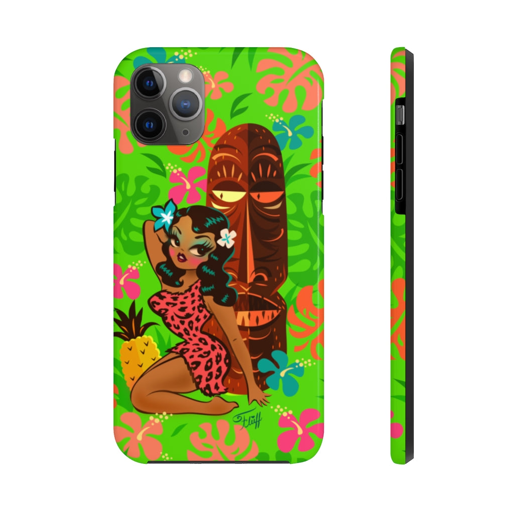 Tiki Temptress in Pink Leopard Print • Phone Case