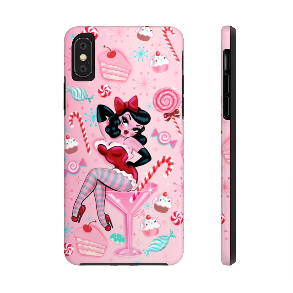 Candy Cane Martini Girl • Case Mate Tough Phone Cases