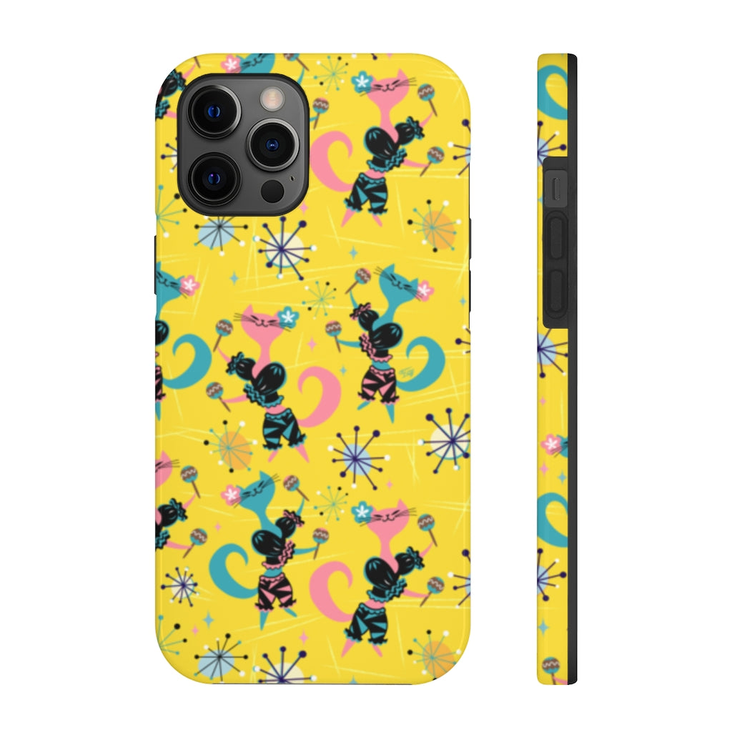 Mambo Kitties Yellow • Phone Cases