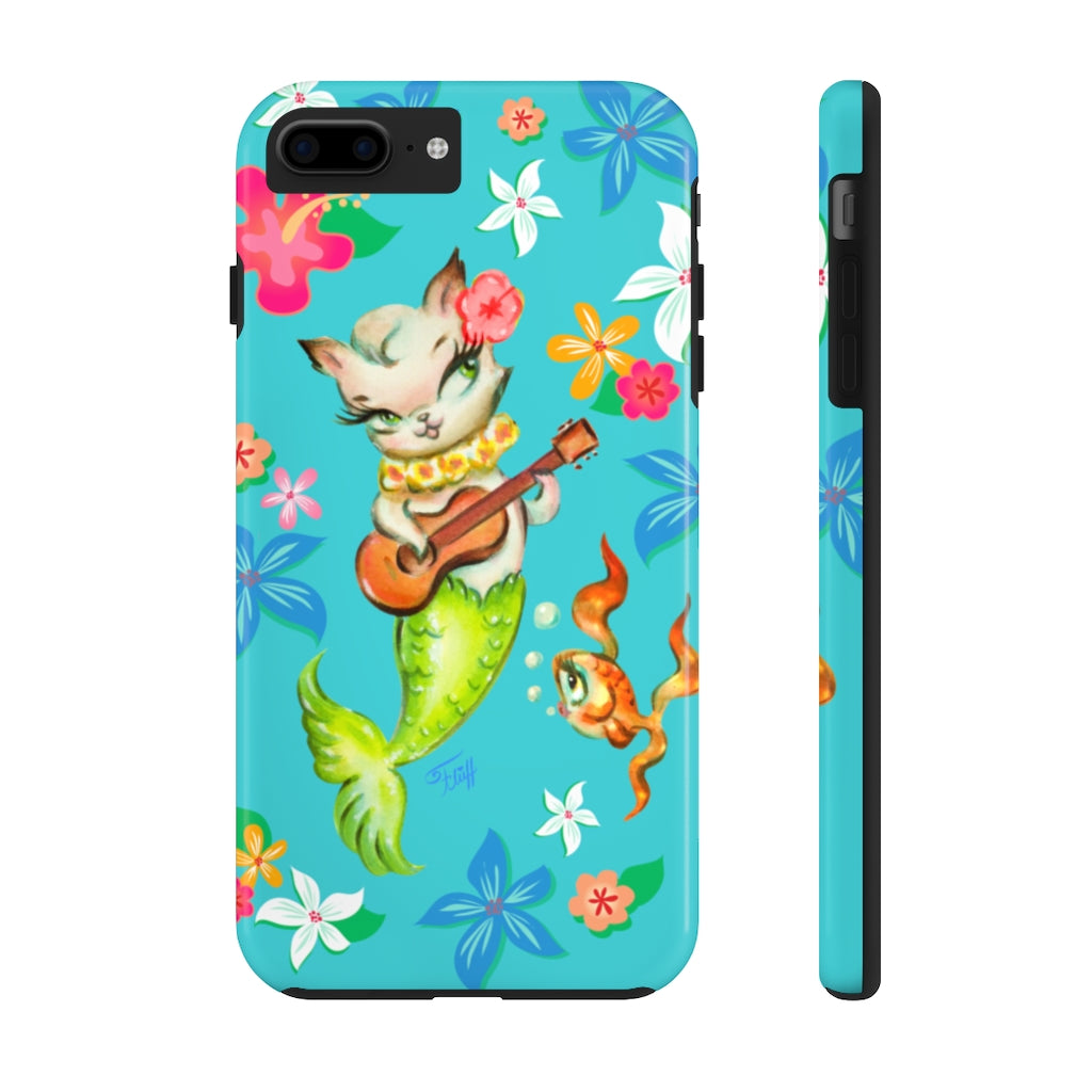 Merkitten with Ukelele • Phone Cases