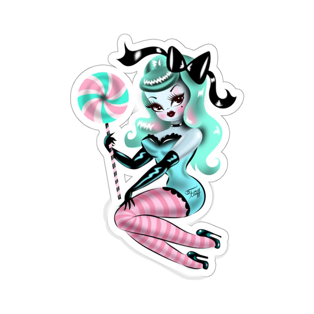 Mint Sugar Pinup Doll • Kiss-Cut Sticker