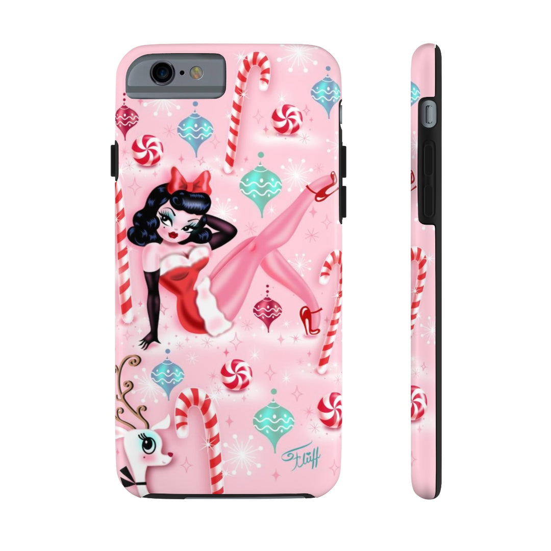 Christmas Pinup Girl • Phone Case