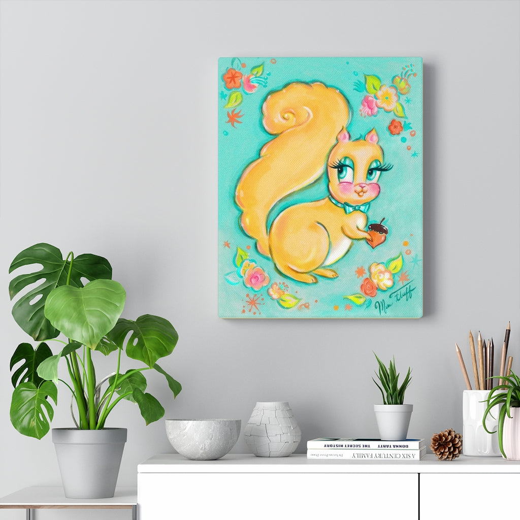 Cute Lemon Squirrel • Canvas Gallery Wrap