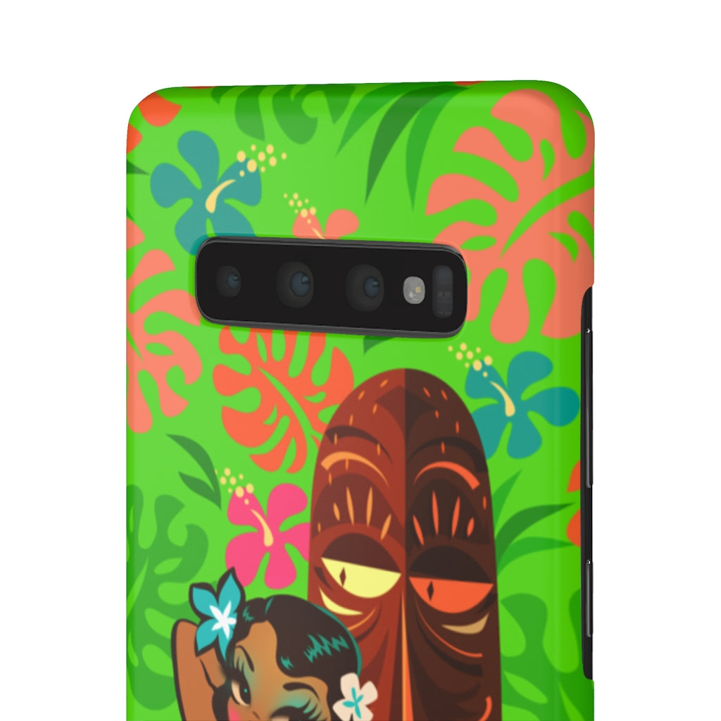 Tiki Temptress in Pink Leopard Print • Samsung Galaxy Phone Case