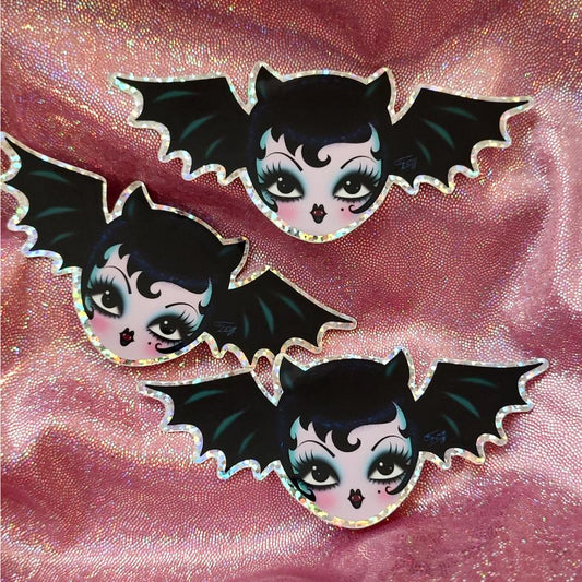 Vampire Bat Dolly • Glitter Sticker Set