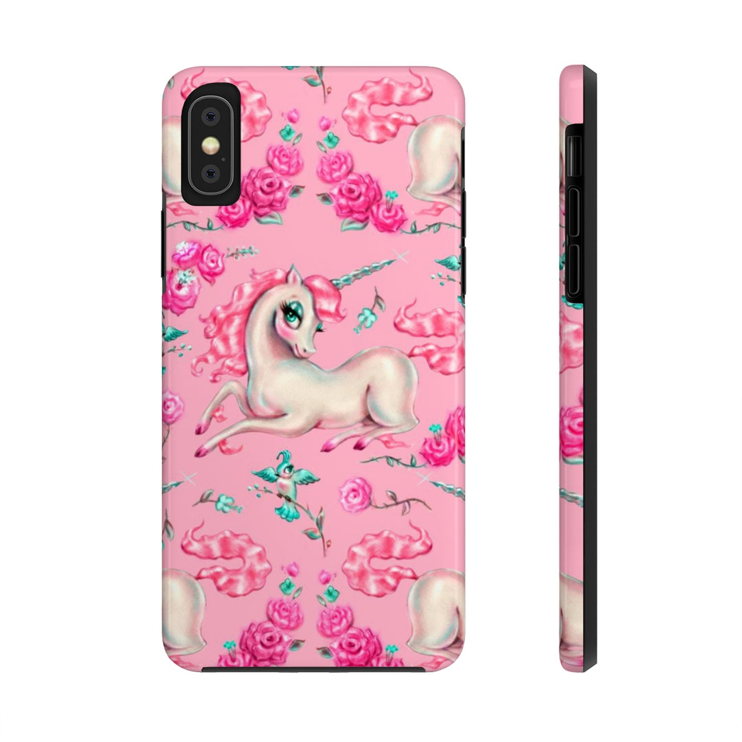 Unicorns and Roses on Pink • Phone Case