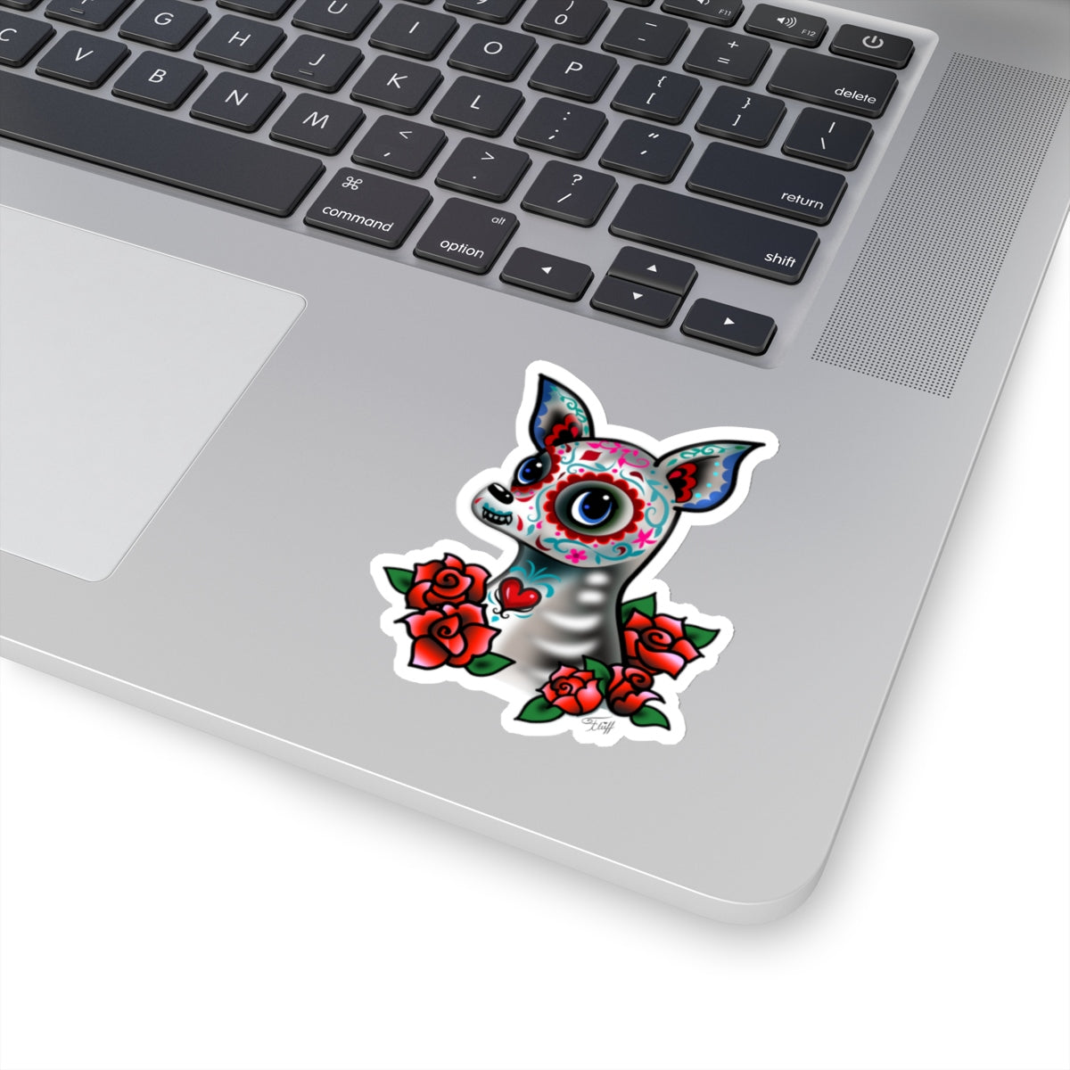 Sugar Skull Chihuahua • Kiss-Cut Sticker