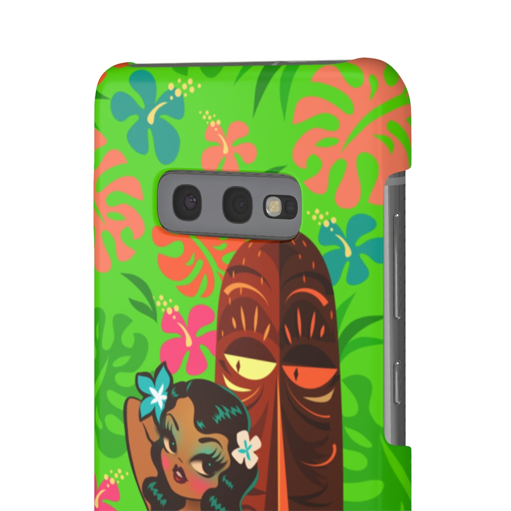 Tiki Temptress in Pink Leopard Print • Samsung Galaxy Phone Case