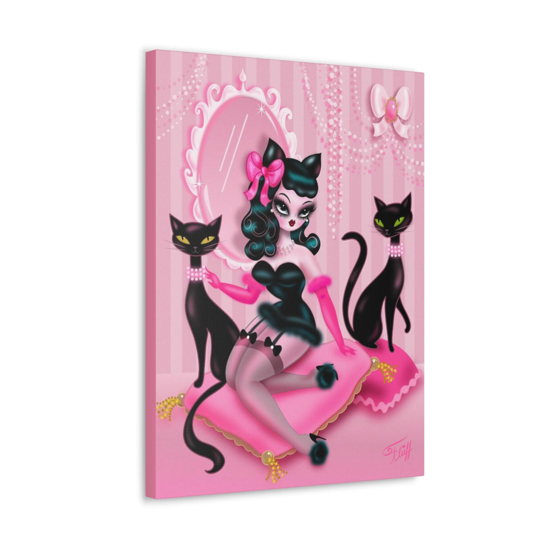 Kitten Boudoir Doll • Canvas Gallery Wrap