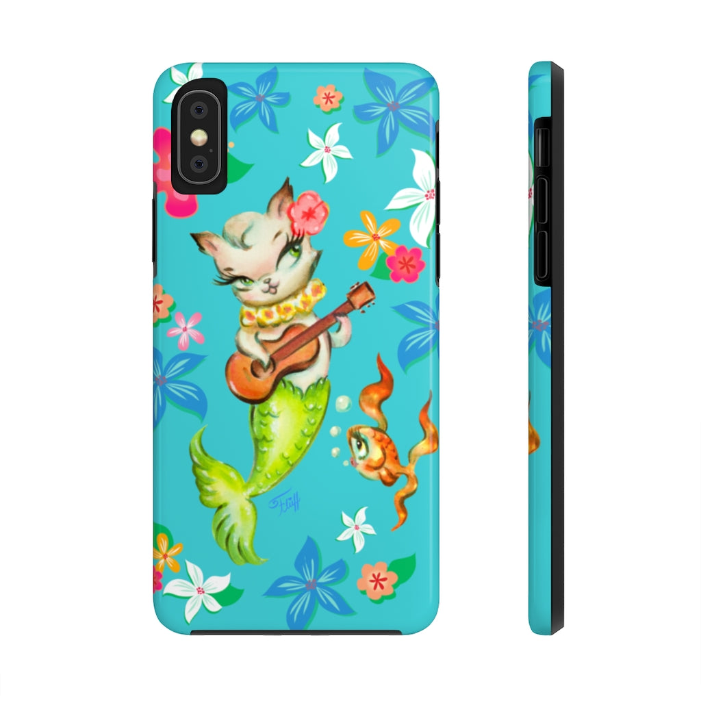 Merkitten with Ukelele • Phone Cases