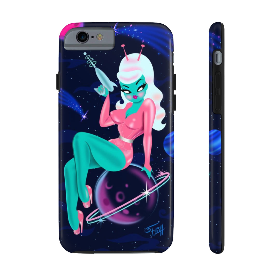 Alien Girl on Saturn • Phone Case