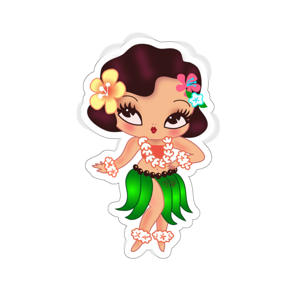 Hula Lulu Dancing • Kiss-Cut Sticker