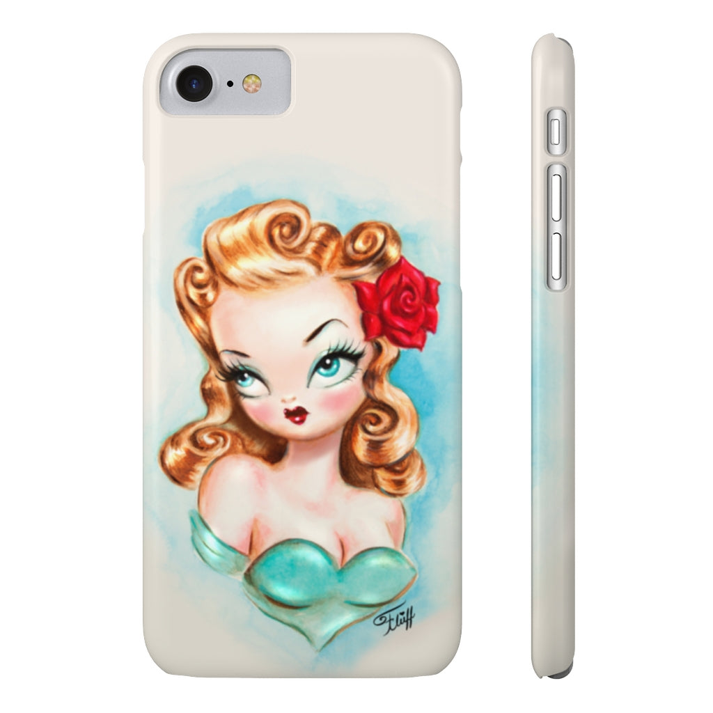 Rockabilly Babydoll Blonde • Case Mate Slim Phone Case