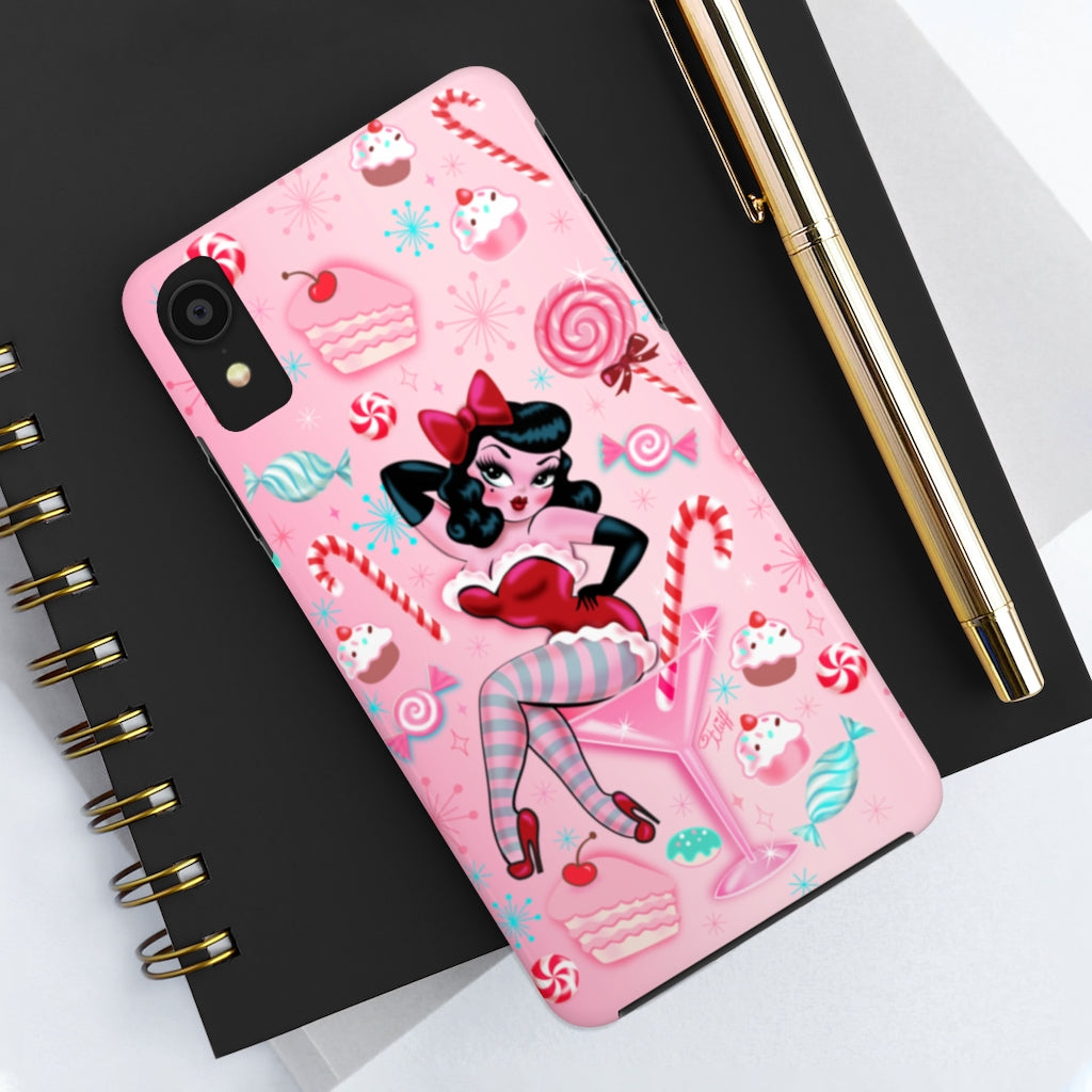 Candy Cane Martini Girl • Case Mate Tough Phone Cases