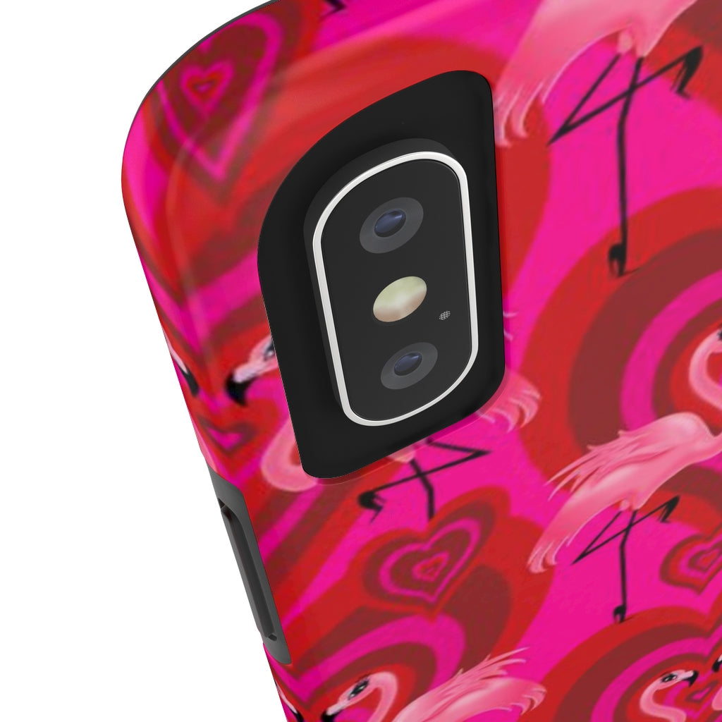 Flamingo Love Pattern • Phone Case