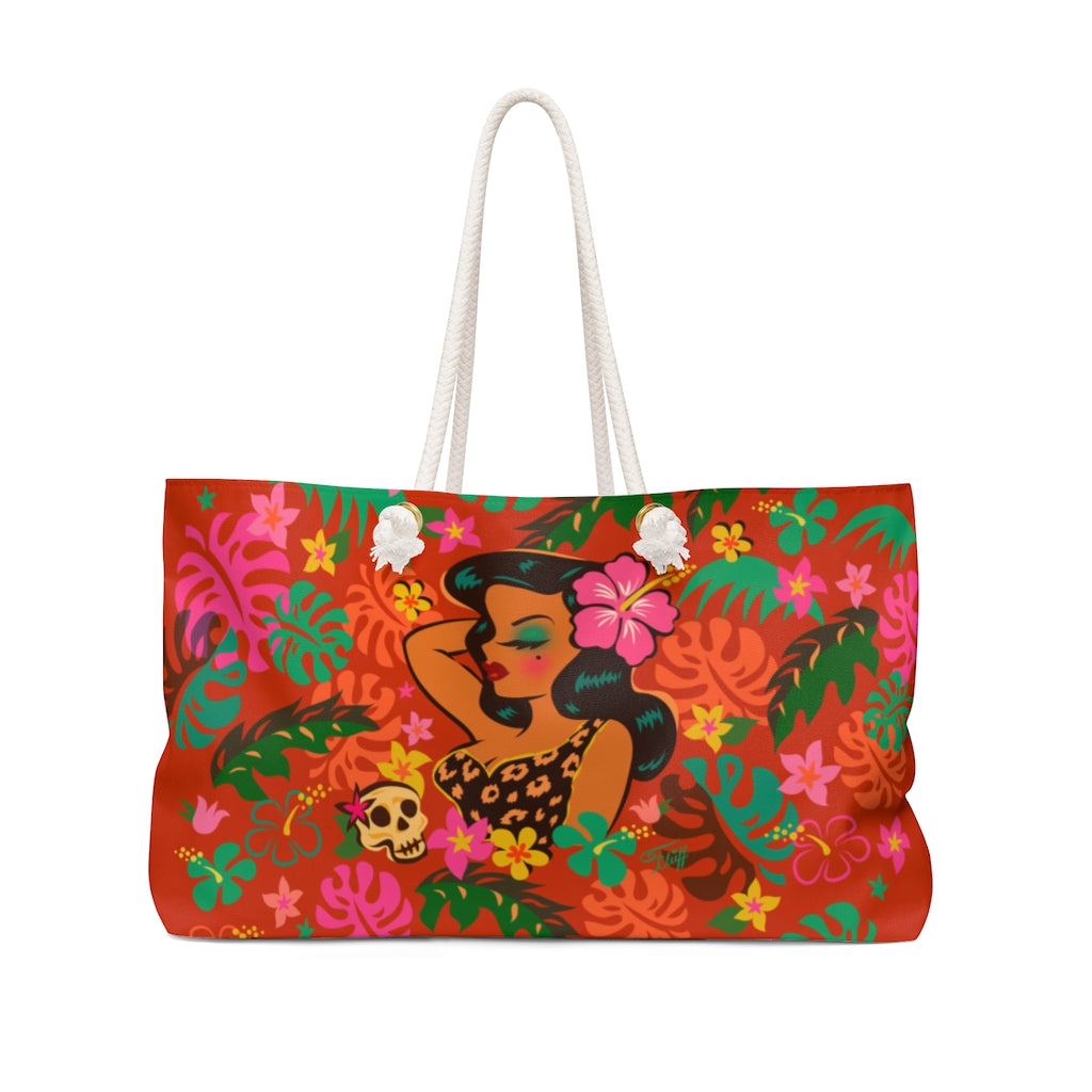 Tiki Temptress - Tropical Doll • Weekender Bag