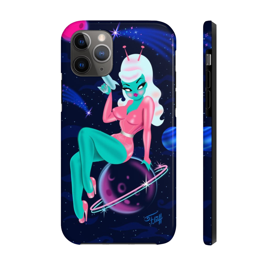 Alien Girl on Saturn • Phone Case