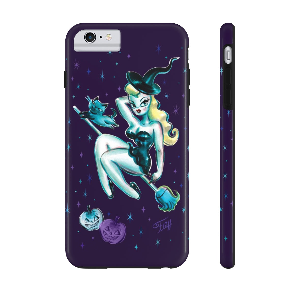 Blonde Witch with Kitty • Phone Case