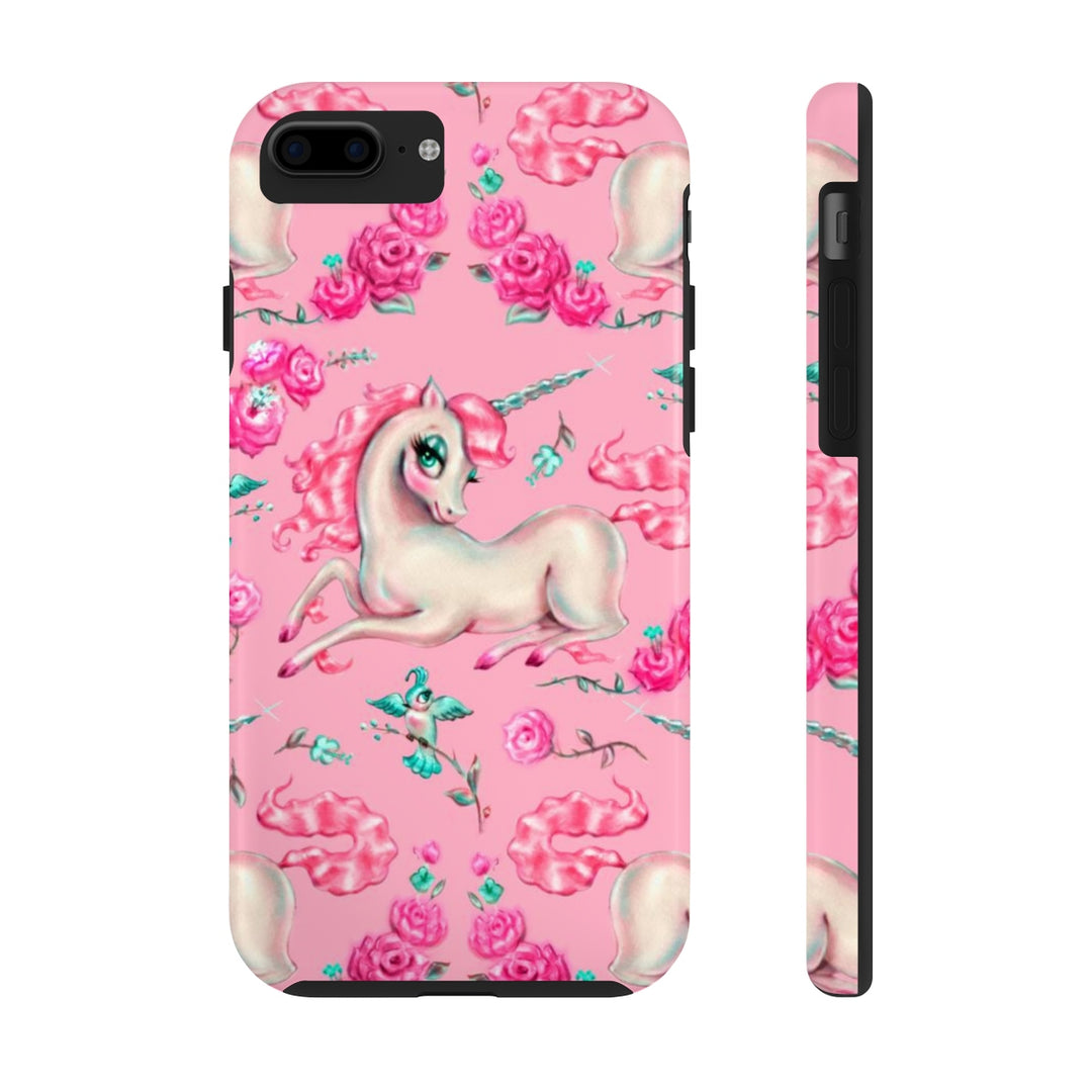 Unicorns and Roses on Pink • Phone Case