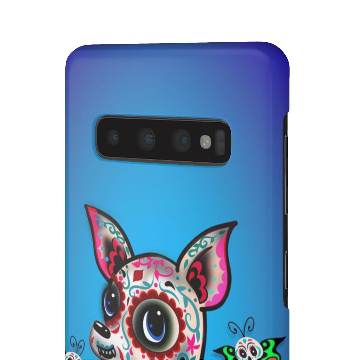 Sugar Skull Chihuahua Blue • Samsung Galaxy Phone Case