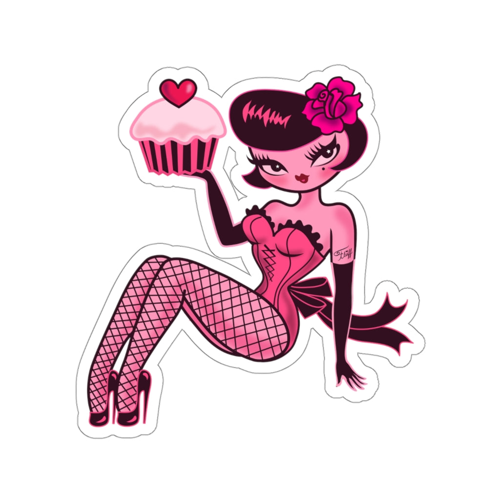 Cupcake Girl • Kiss-Cut Sticker