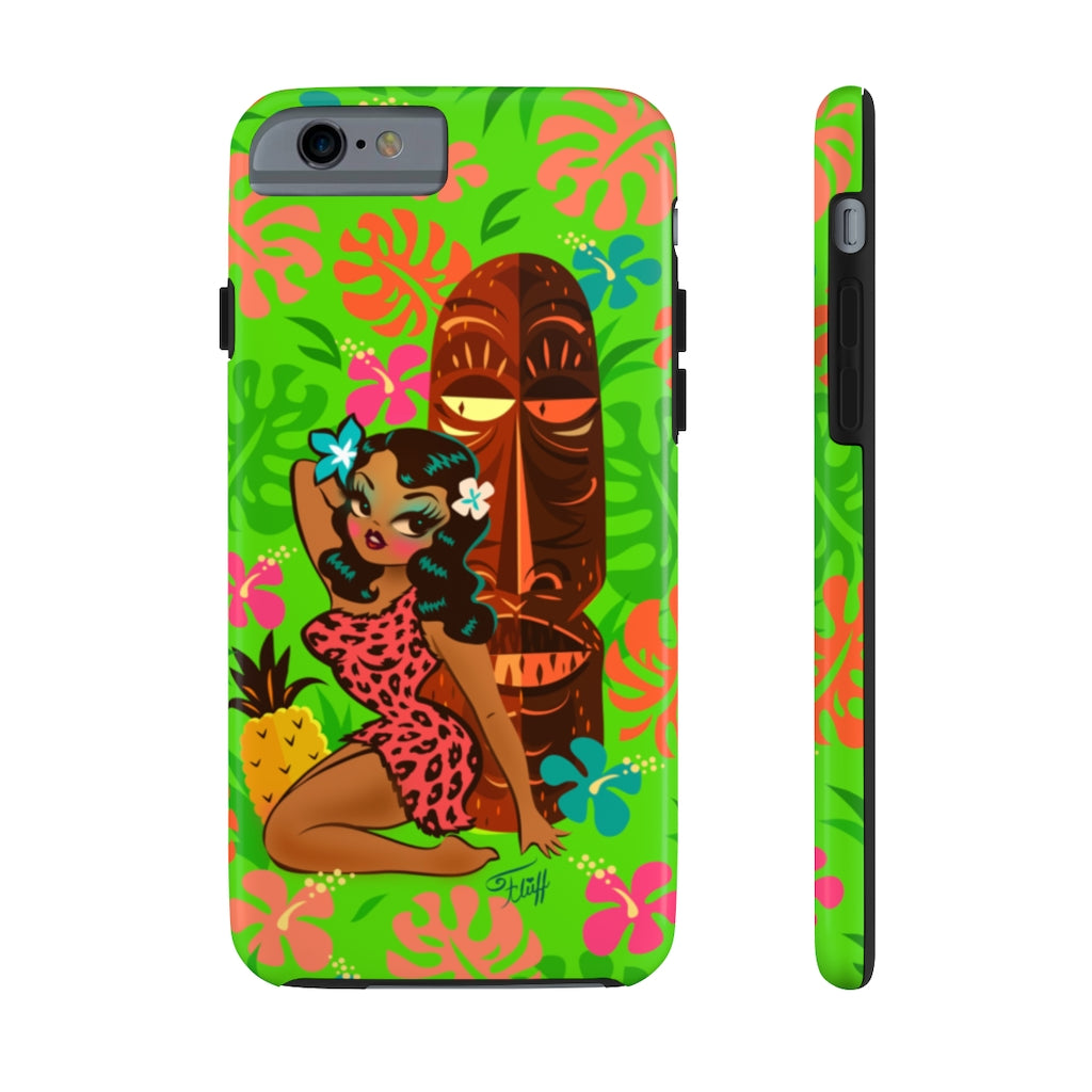 Tiki Temptress in Pink Leopard Print • Phone Case