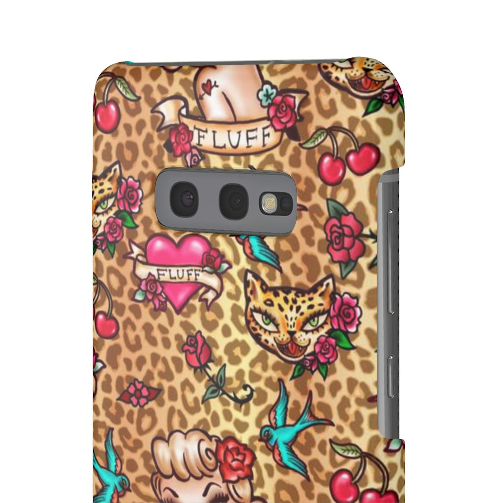 Lady Leopard Tattoo Flash • Samsung Galaxy Phone Case