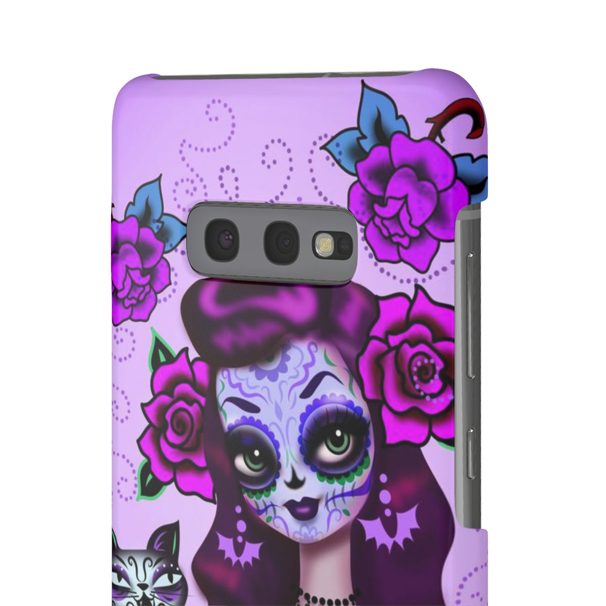 Purple Sugar Skull Girl • Samsung Galaxy Phone Case