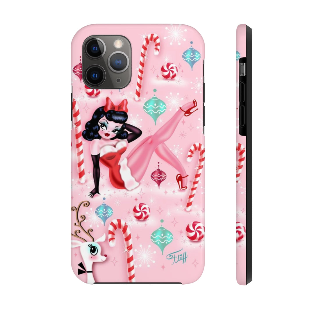 Christmas Pinup Girl • Phone Case