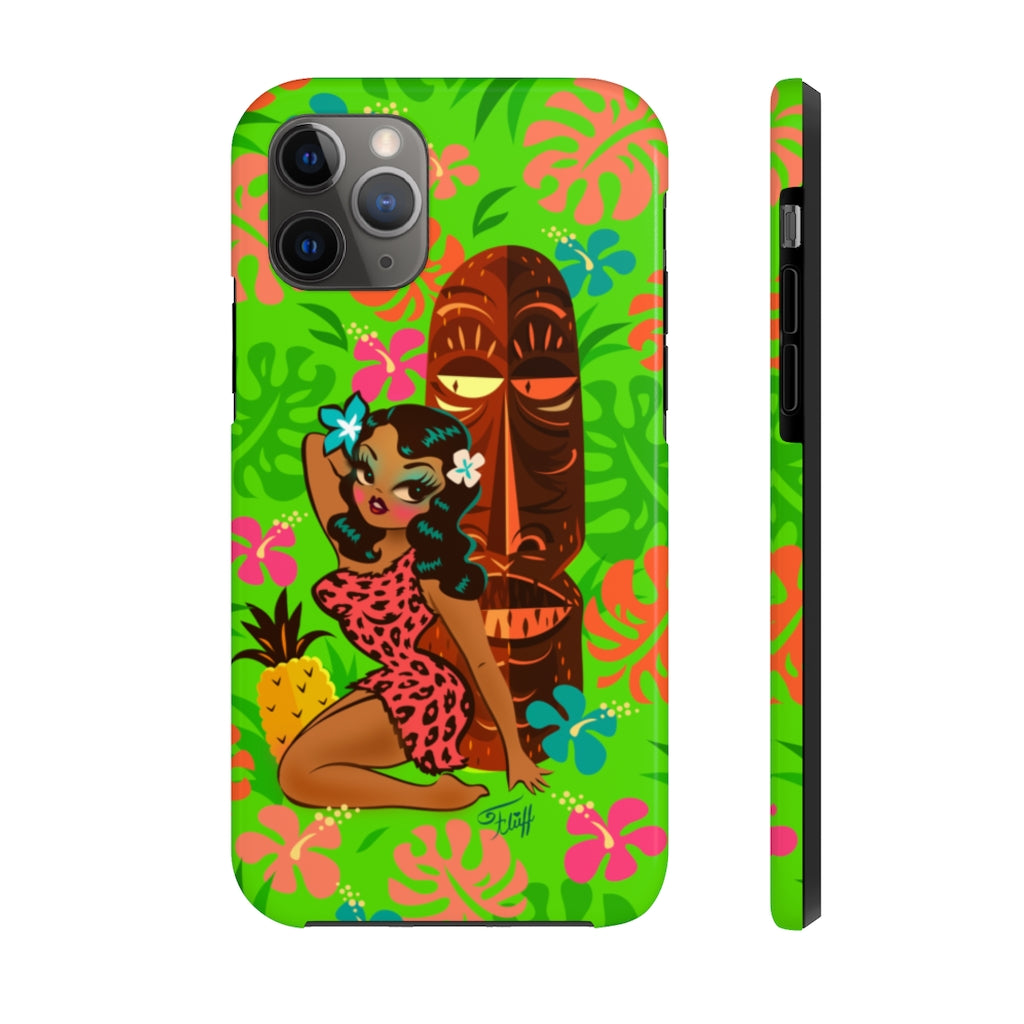 Tiki Temptress in Pink Leopard Print • Phone Case