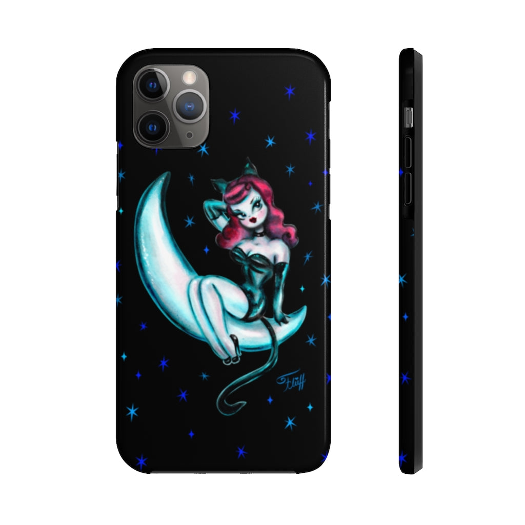 Kitten on the Moon • Phone Case