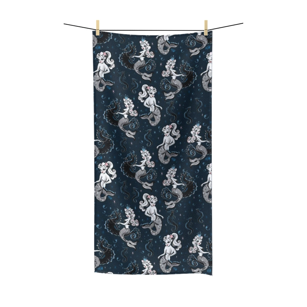 Pearla on Deep Blue • Towel