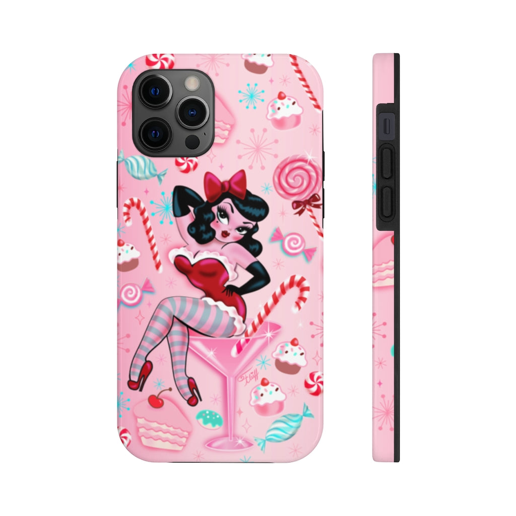 Candy Cane Martini Girl • Case Mate Tough Phone Cases