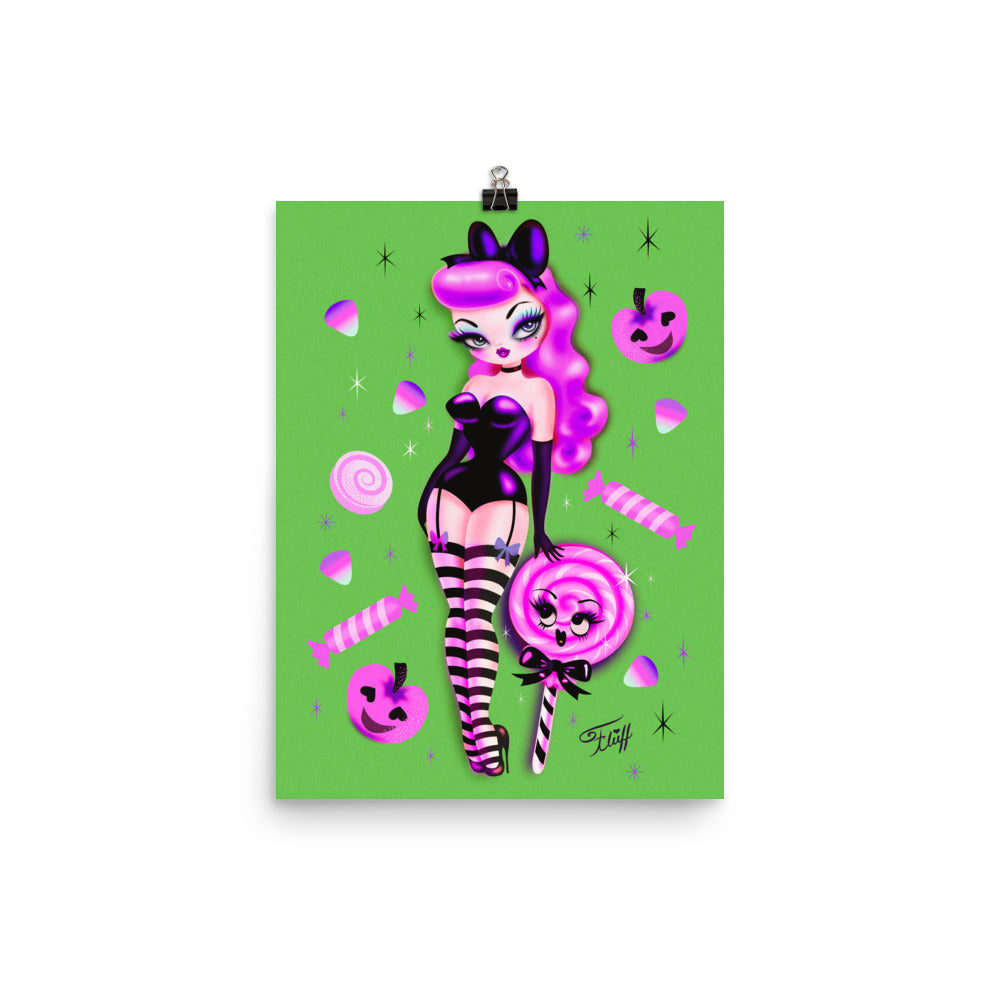 Violet Candy Sugar Doll • Art Print