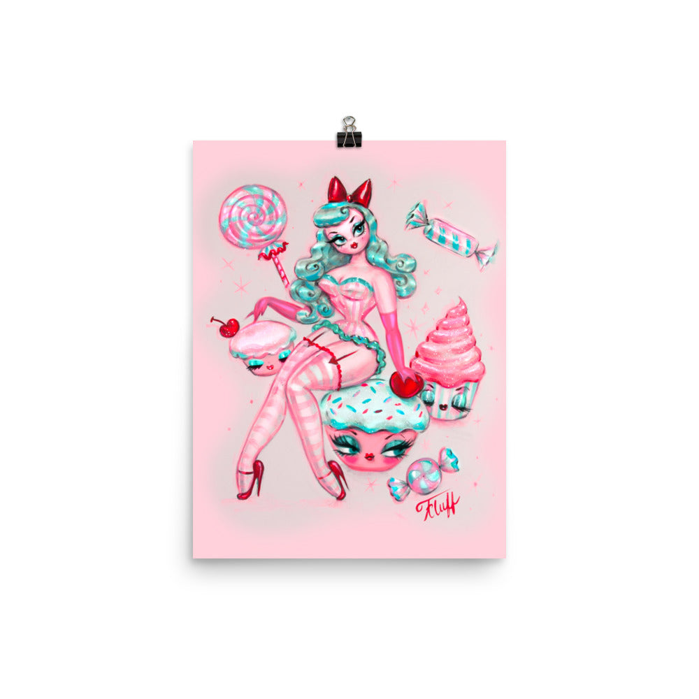 Cupcakes and Candy Doll • Sweet Cream • Art Print