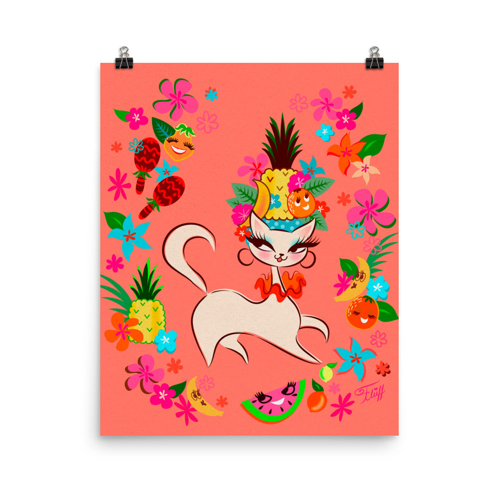 Kitten Miranda Tangerine • Art Print