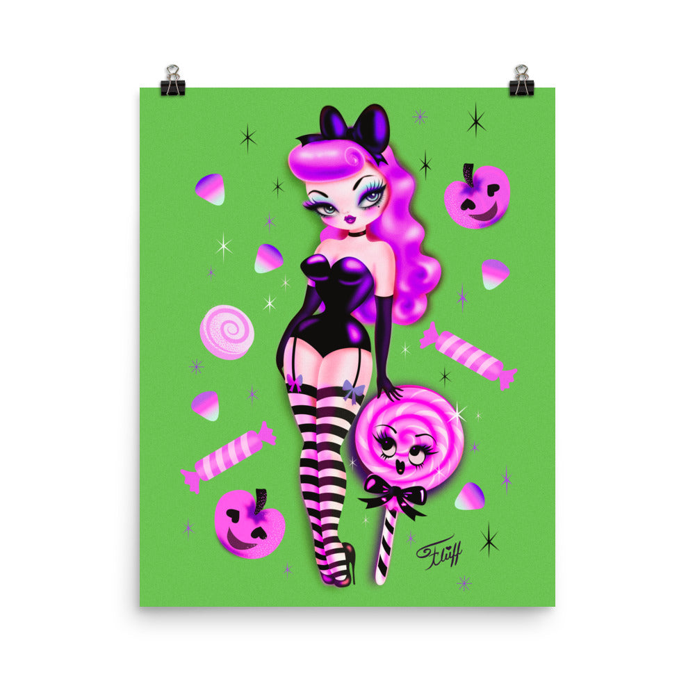 Violet Candy Sugar Doll • Art Print
